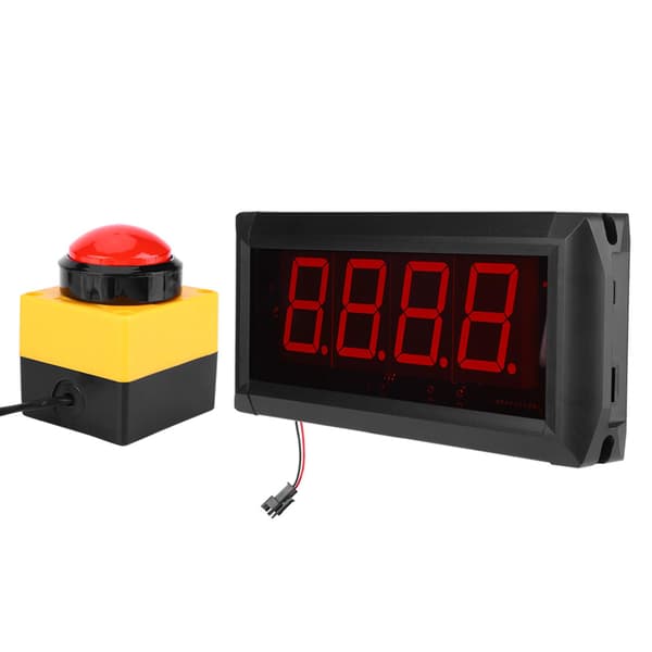 Populært spiludfordring 10 sekunders nedtællingstimer LED digitalt display stik 100-240VAC