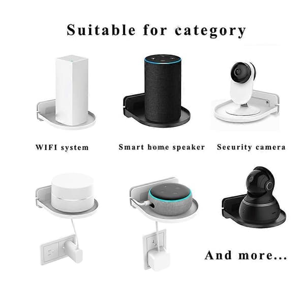 Väggfäste Hållare Stativ Stöd för Tenda Nova Linksys Velop TP-Link D-Link för Google Nest Wifi Router White