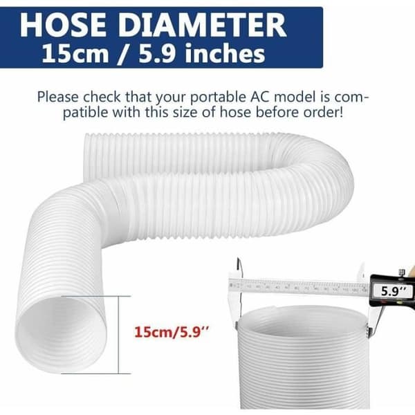 Bärbar luftkonditioneringsslang - YYV - Universal - PVC - 15 cm diameter - 200 cm längd