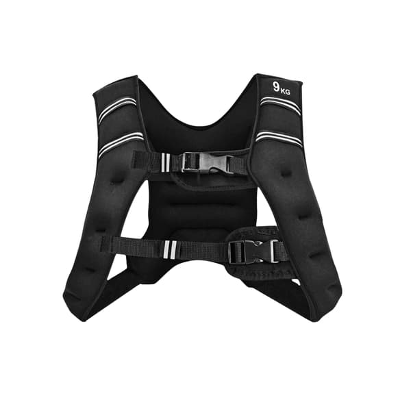 Vektvest, 9 kg, justerbar, reflekterende stropper 9500