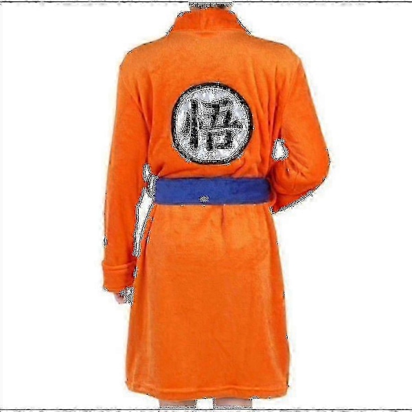 Anime Son Goku Fleece Paksuuntunut Kylpytakki Aamutakki Pari Kotiasu Z L 160-175