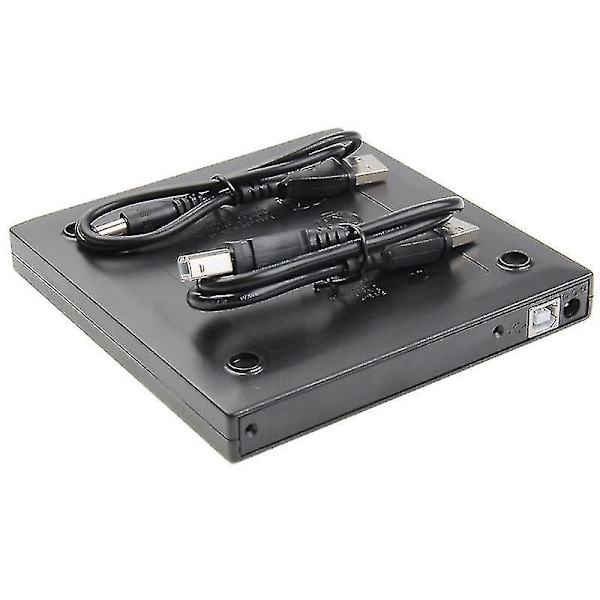 Datortillbehörssatser Usb 2.0 Universell Notebook Extern 12.7mm Cd/dvd Sata Port Optisk Enhet Box Kit Svart