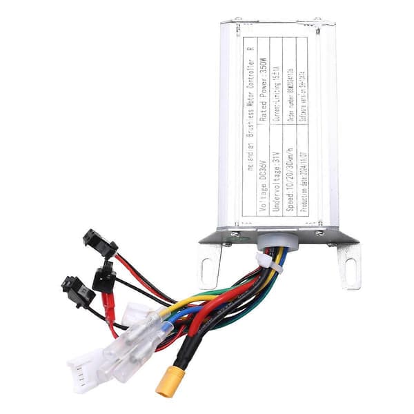 36V 350W Kontroller Dashboard Akselerator Scooter Erstatningssett for E-Scooter Kontroller Dashboard Ac Black  Silver