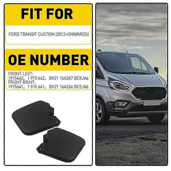 Passer til Ford Transit Custom Forreste Venstre & Højre Mudderklapper Par 2012-On-jc 1pair-front