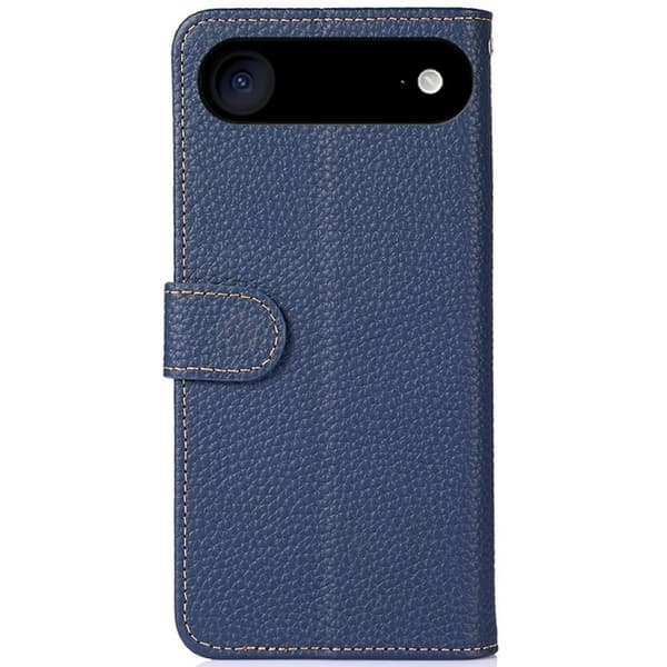 KHAZNEH iPhone Air Pung Etui Ægte læder - Blå