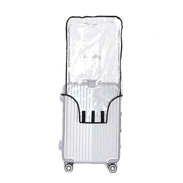 Bagageskydd cover passar de flesta 26" (16,9"l X 11,8"w X 26,8"h) vattentät resväska i pvc