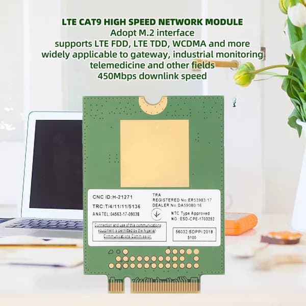 4G LTE trådløst netværkskort til bærbar computer Gateway-overvågning