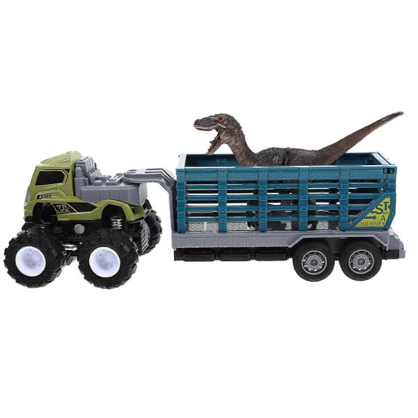 Inertia Car Toy Trailer Animal Toy with Pull Back Function 1 Set
