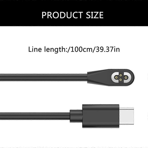 SHOKZ OpenSwimPro S710 Magnetisk Ladekabel & Strømadapter til Hurtig Opladning type c adapter