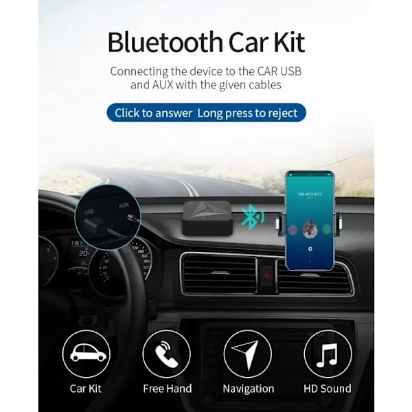 Bluetooth RCA/AUX-adapter - NFC-sensor 134