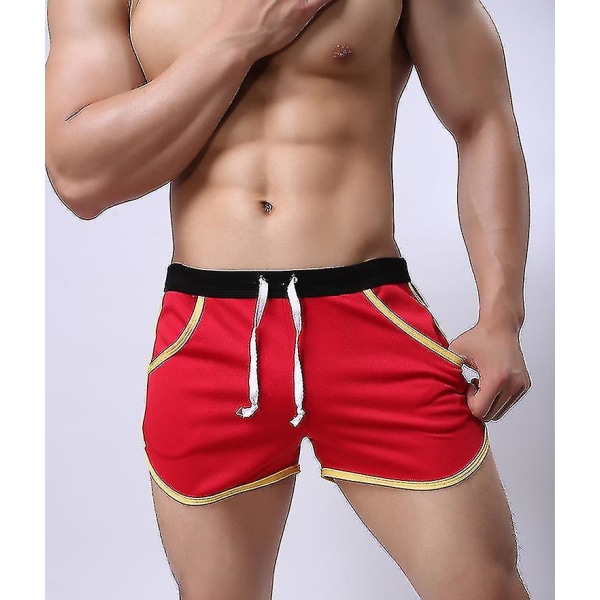 Nyankomst Baddräkt Herr Hög kvalitet Bekväma badkläder för män Badbyxor Sommar Beach Shorts Badbyxor för bad red XL