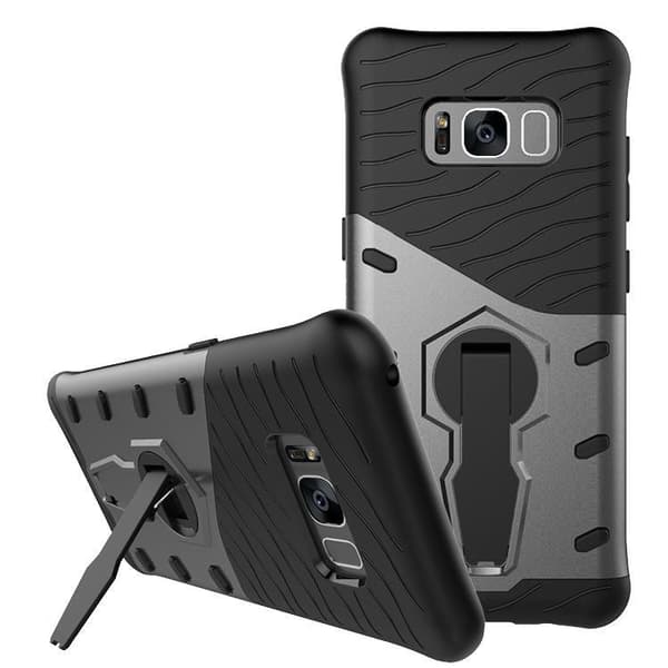 Kompatibel med Samsung S8 Plus Sniper Deksel - Sølv 50