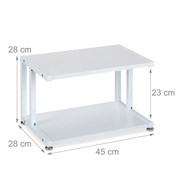 Skriverhylle med 2 hyller 3850