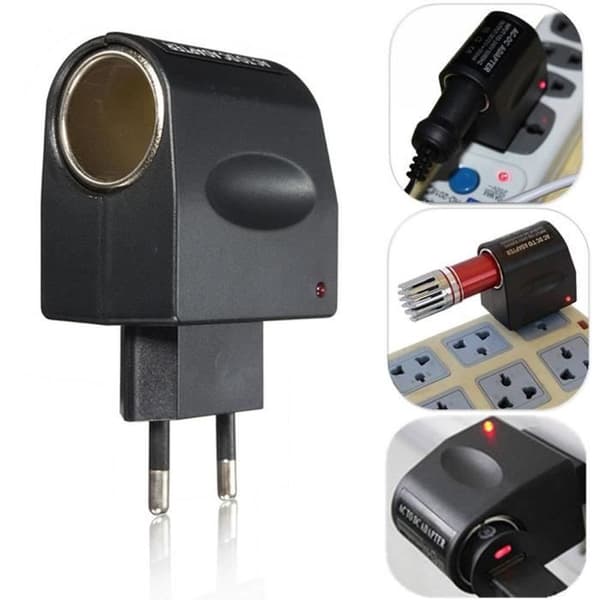 Konverteradapter - Sort - Universal - Cigarettænder