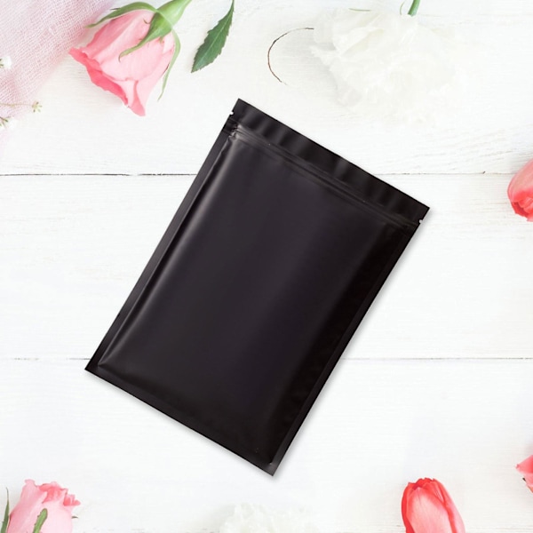 100 st Återanvändbara Självförslutande Zip Mylar Påsar Aluminiumfolie Värmeförseglingsbara Matförvaringspåsar