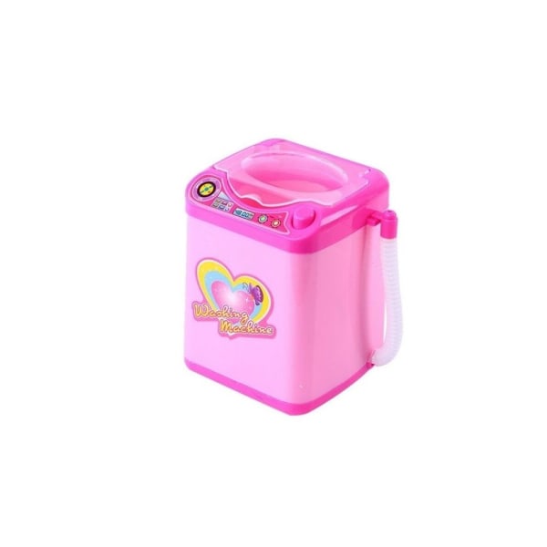 Mini Elektrisk Tvättmaskin Låtsaslek Barnmöbler Leksaker Rosa