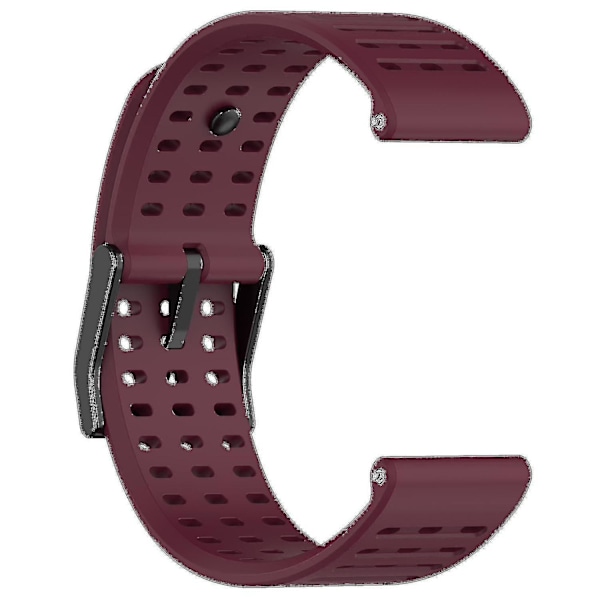 Sportrem för Suunto Vertical/9 Peak Pro/9 Peak/5 Peak, 22 mm silikonklockarmband Wine Red