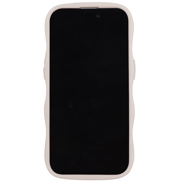 held iPhone 15/14/13 Deksel Bølgete Lys Beige 55