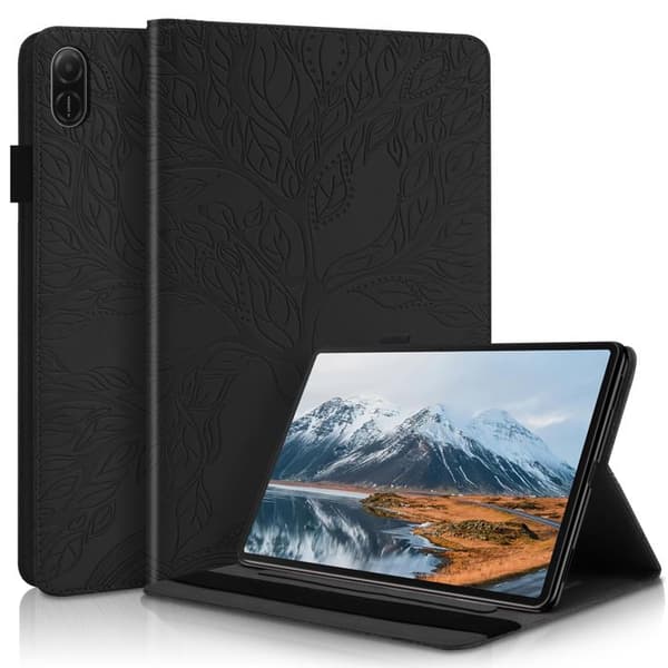 Etui til Honor Pad X8a 11 - RASENA - Kunstlæder - Sort - Multifunktionel - Blyantholder