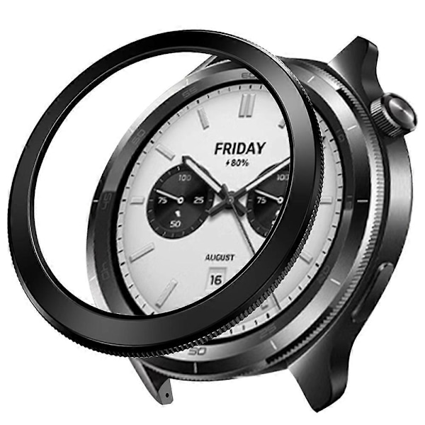 För Xiaomi Watch S4 S3 PC Klockram Slim Design Smartwatch Ringram - Multicolor Black