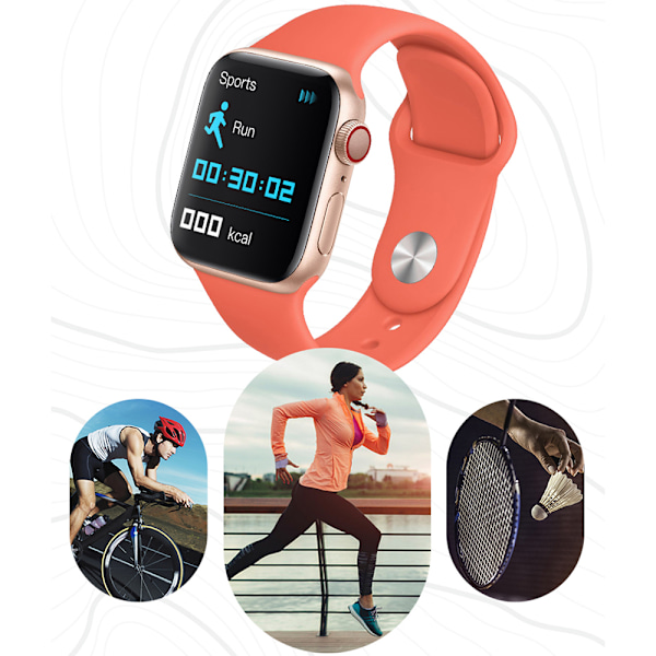 I7 Pro Max Smartwatch, Bluetooth-enhed, Opkald, pulsmåling, Silent Way, ultralavt strømforbrug i7 Pro max-black