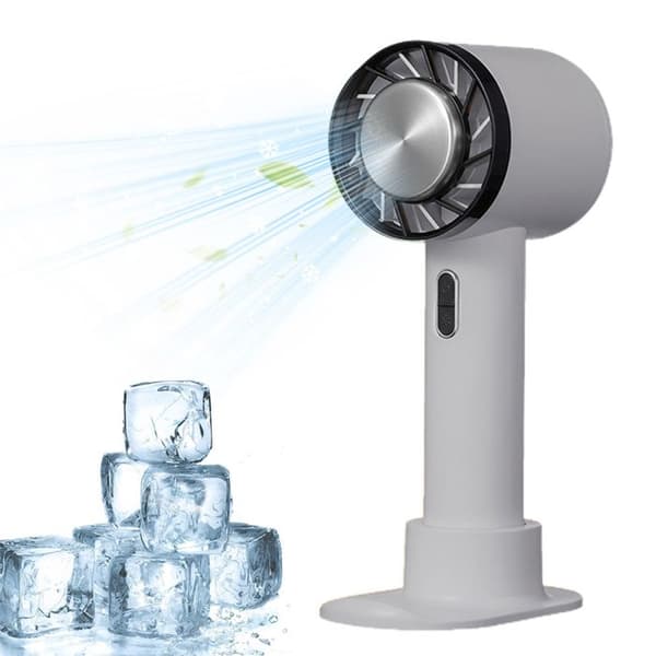 1 Bærbar ventilator, ABS, køling -20°C, 3 hastigheder, USB, bordmodel.