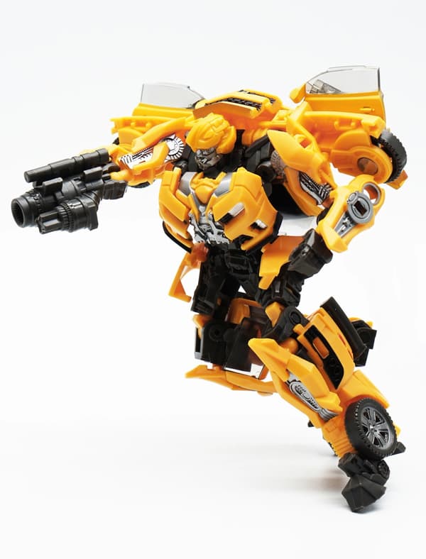 Bumblebee Transformation Robot Bil Legetøj - Legering og plastik actionfigur til børnefødselsdagsgave Bumble13cm
