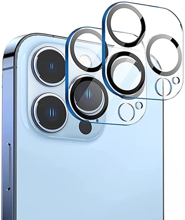 [2-pack] Kompatibel med iPhone 13 Pro Max linsskydd i härdat glas 30