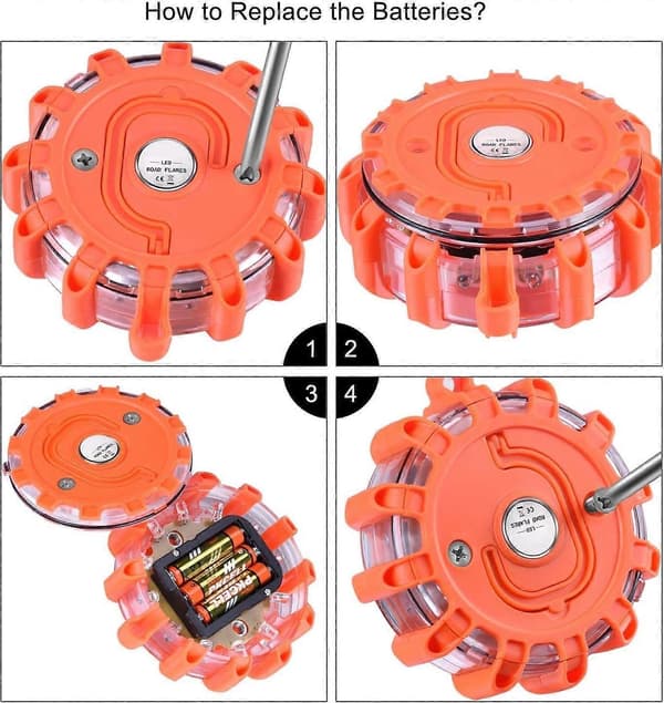 LED Warning Light Flashing Warning Lamp Emergency Light Car