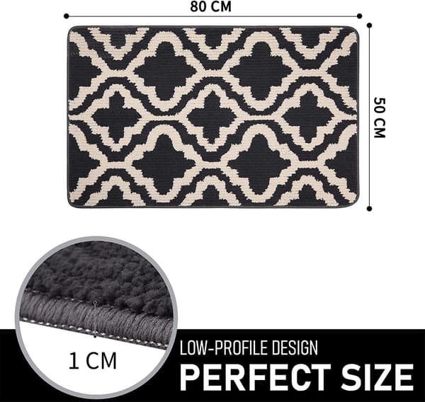 Indoor Doormat, Non-Slip Soft Machine Washable Doormat