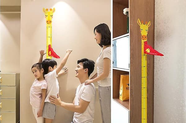 [LCS] 3D Kids Growth Magnetic Height Chart Removable Wall Decal giraffe