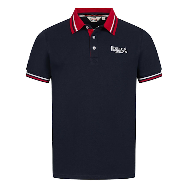 Herr Poloshirt Ellers Grove Navy/red/white S