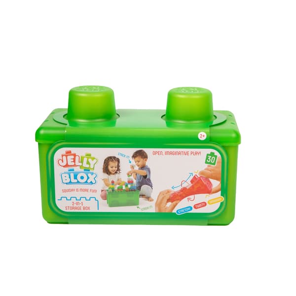 Jelly Blox Building Blocks with Storage Case, 30 Pieces Multifärg 2