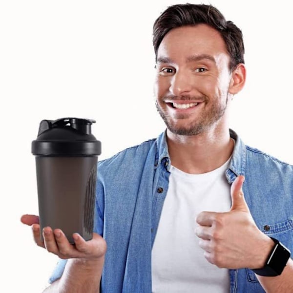 Protein Shaker Flaske Bærbar For Gym Og Utendørs PE Materiale red