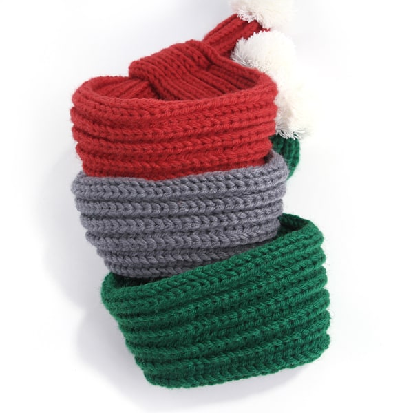 Höst och vinter: ny enfärgad ullscarf, varm, töjbar och utdragbar, kompatibel med män och kvinnor.