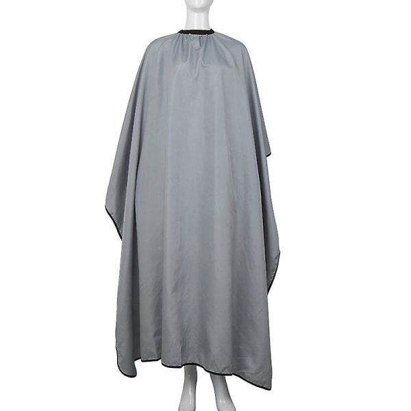 Vattentätt frisyrförkläde med justerbar stängning, nylon , cover Passar för frisör och hemmabruk (1 förpackning, grå)
