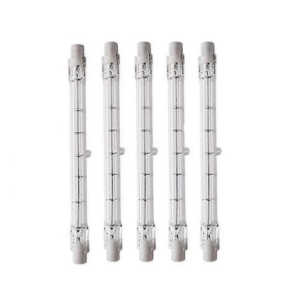 Dimbar R7s 189mm 100w Halogenpære Ac220-240v J189 Lineær Halogen Flomlys For Landskap, Sikkerhet, Gatebelysning (sett med 5)