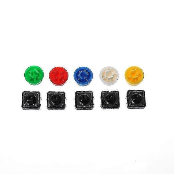 25 stk. 12x12x7,3 mm momentan taktil trykknap til Touch Micro Switch 4P PCB f