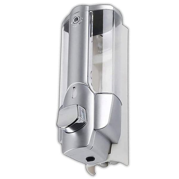 6X såpedispenser, veggmontert hånddispenser, 350 ml manuell håndgeldispenser, dusjgeldispenser