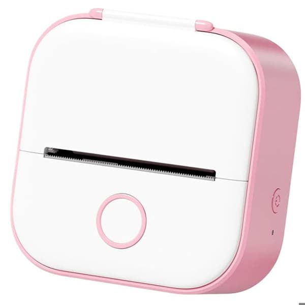 1 termisk skrivare, bärbar, bläckfri, Bluetooth, för studier, scrapbooking.