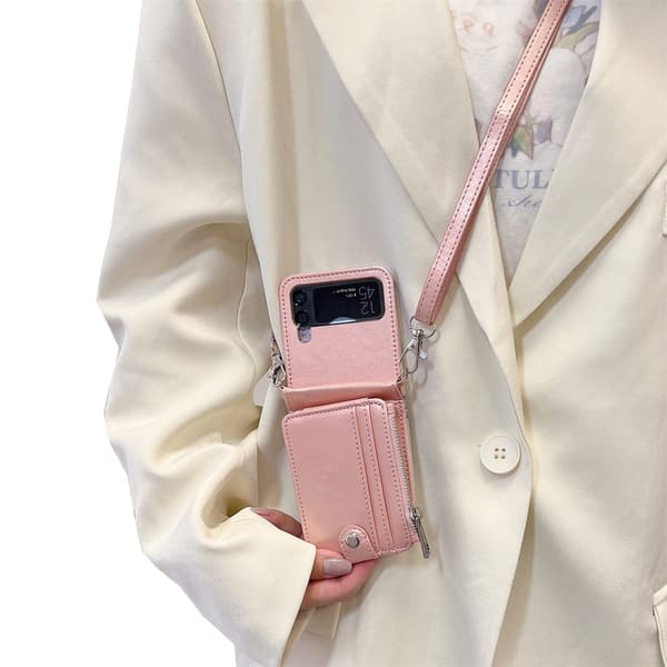 Samsung Galaxy Z Flip 4 - Protective Case with Card Holder Svart