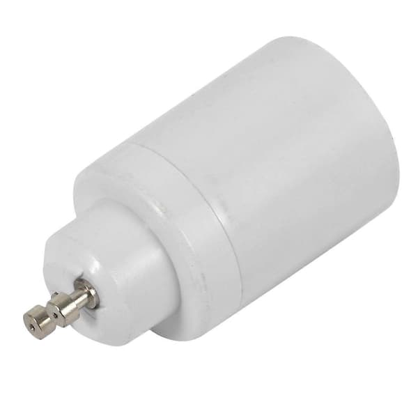 4X GU10 - E26/E27-adapteri GU10-bajonettikanta E26/E27-ruuvipolttimon kanta-adapterimuunnin white