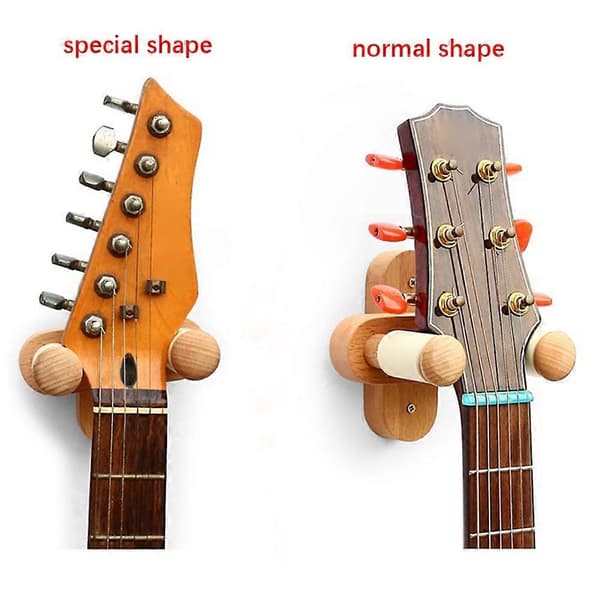 Gitarrhängare Väggfäste, Justerbar Gitarrkrok Hållare Gitarr Väggställ för Akustiska Elbas Ukulele Gitarrer