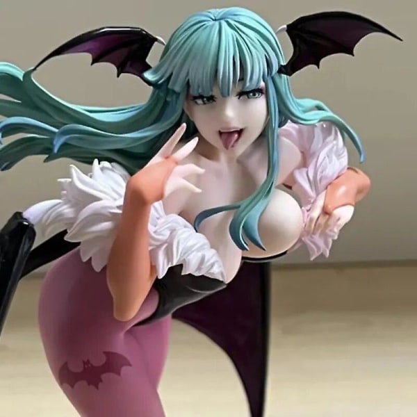 Anime Demon Warrior Vampireed Hunter Morrigan Aensland Actionfigur Leksaker Darkstalkers Bishoujo Collection Halloween Modelldocka