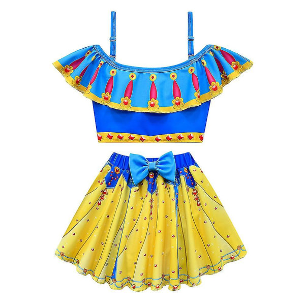 3-8 år flicka Snövit Badkläder Set Beachwear Baddräkt 4-5 Years