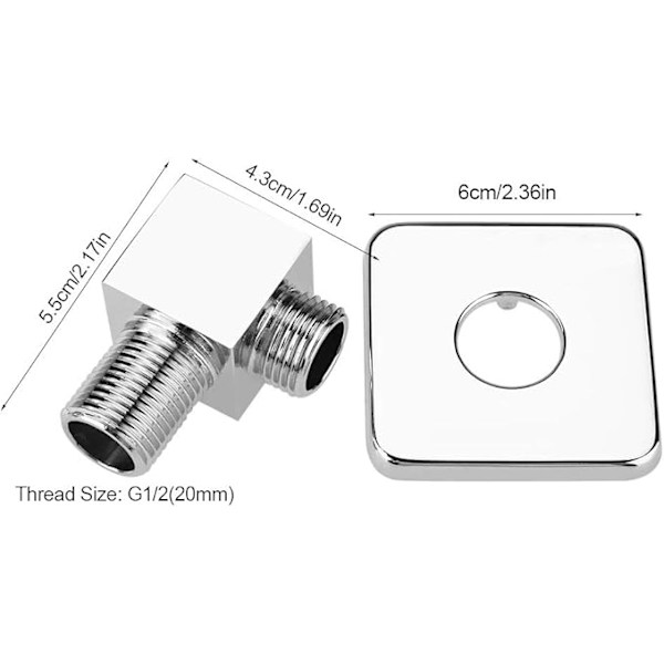 Wall-mounted tap angle - For concealed wall mounting