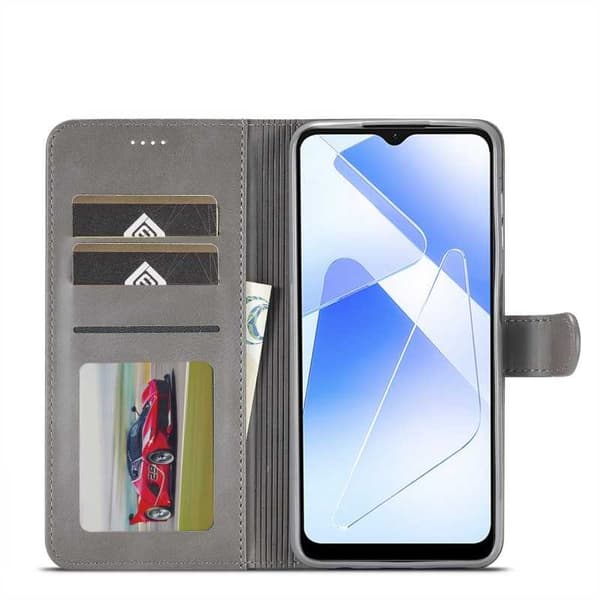 LC.IMEEKE Wallet Case Samsung A15 5G - Grey grå gray