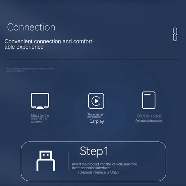 2-i-1 CarPlay Box Android Auto-omformer Trådløs CarPlay Bil Android Smart Box Trådløs Adapter Biladapter