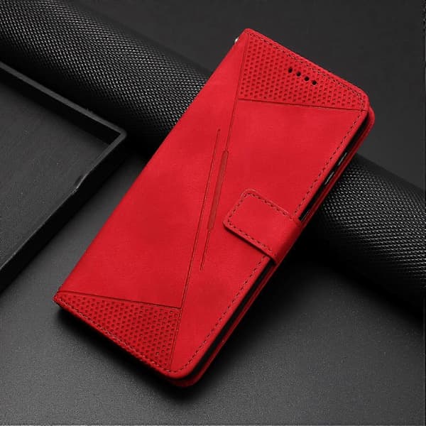 Fodral för Honor X8 4G Läder Flip Folio Stark Magnetisk Stängning Pro... Red