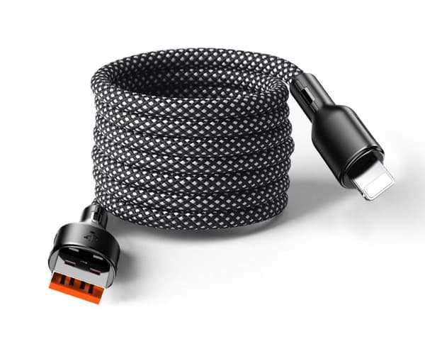 MagnoLoop – Smart Magnetisk Laddningskabel Svart Black one size